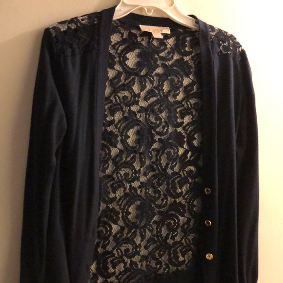 Michael Kors open lace back cardigan size xxs😍 - Picture 1 of 4